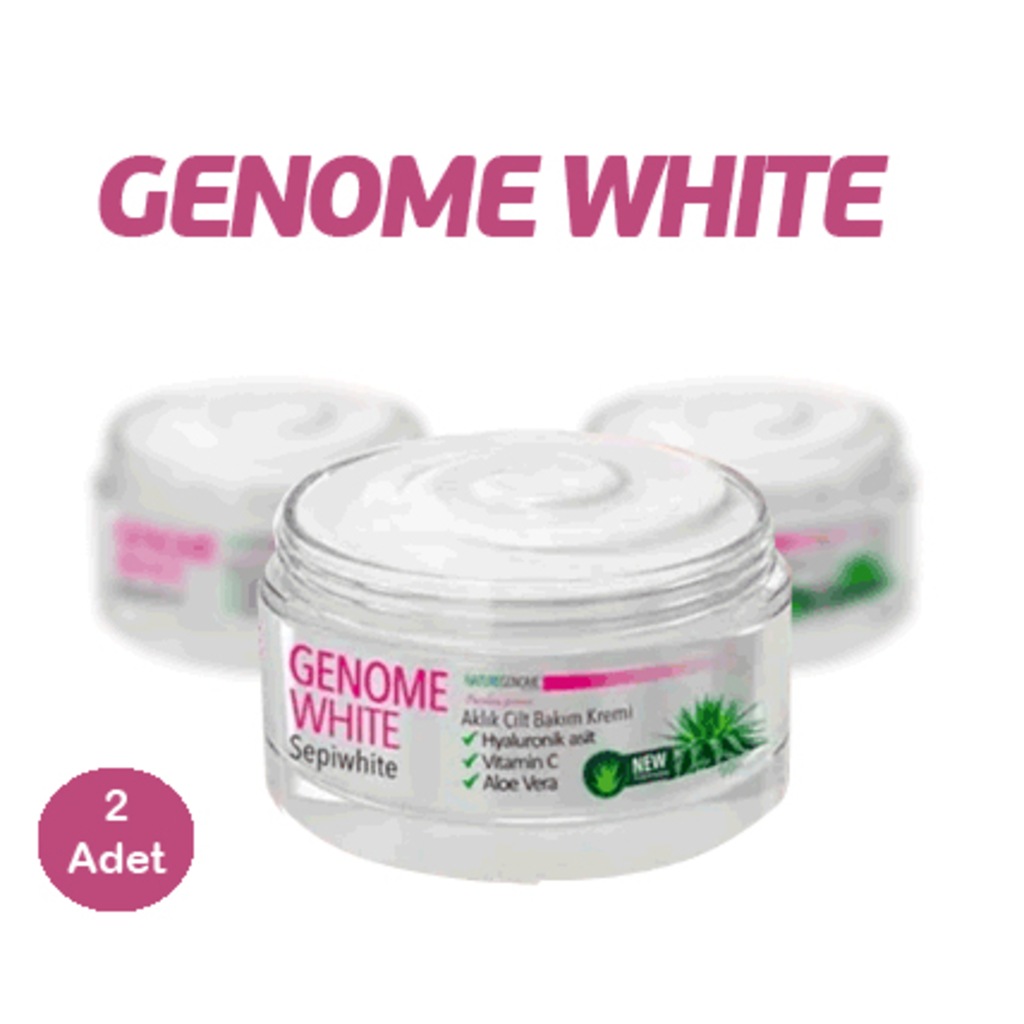 2 Adet Genome White Beyazlatıcı Leke Kremi Orijinal Genomewhite