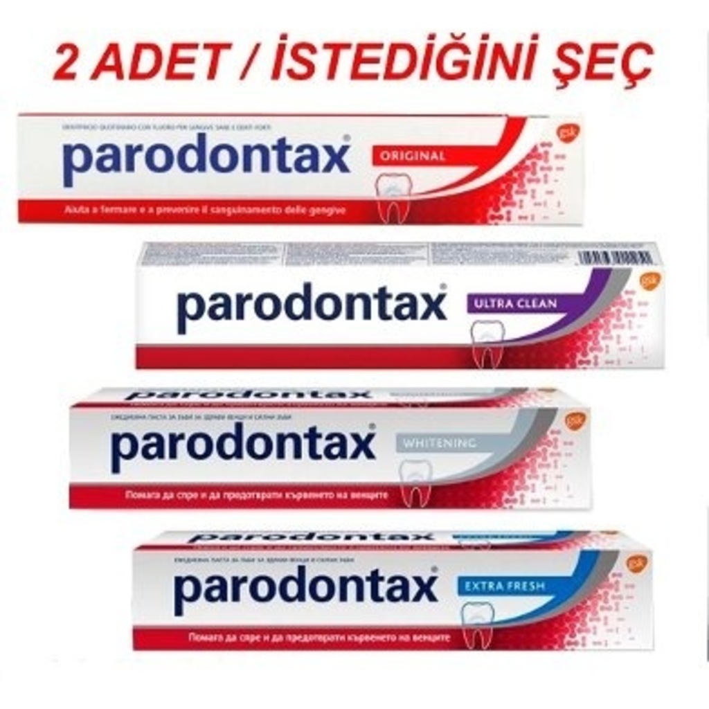 Parodontax Fluoride / Whitening / Extra Fresh Skt 062020 75 Ml