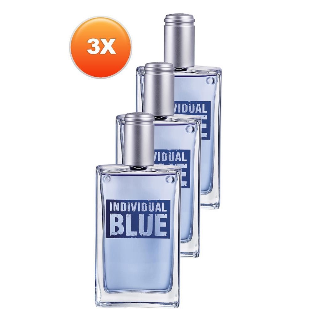 Avon Individual Blue 100 Ml Edt 3lü Eknomik Set