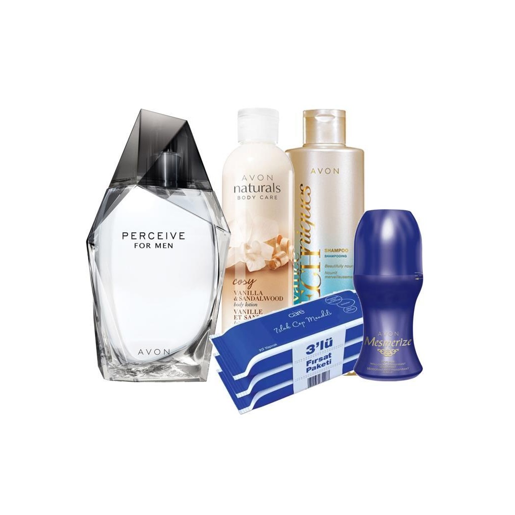 Avon Perceive Erkek Parfüm ve Bakım Paketi