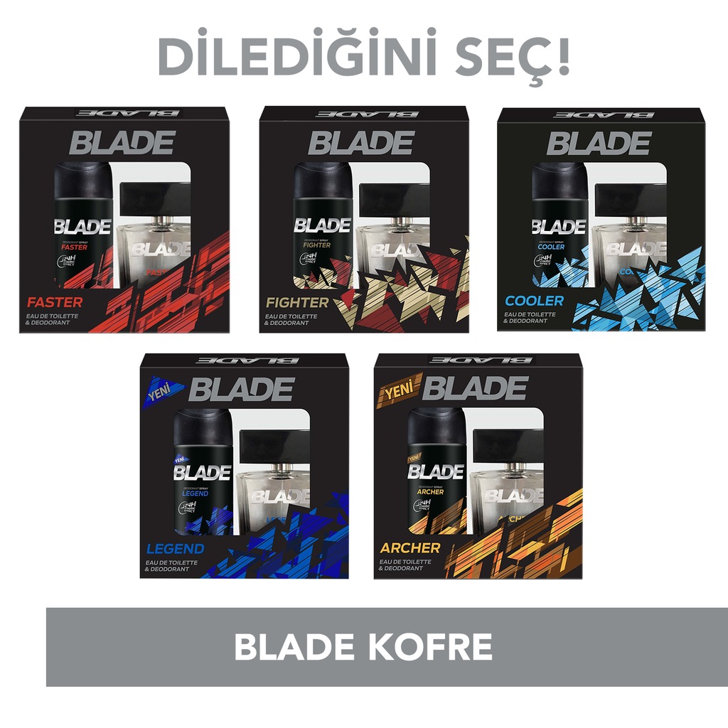 Blade Parfüm 100ml + Deodorant 150ml Set Dilediğini Seç