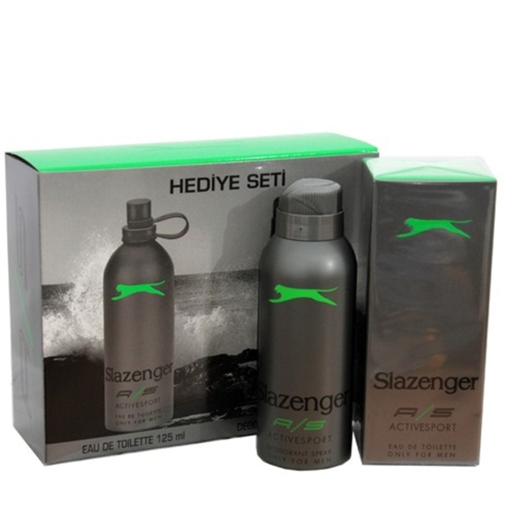Slazenger Edt Erkek Parfüm 125ml + Deo active sport set yeşil