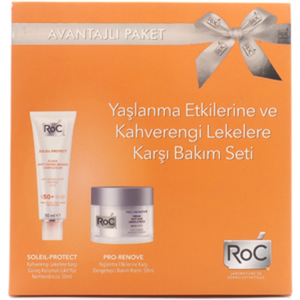 Roc Anti-Brown 50+ Güneş kremi + Roc Renova Leke Bakım Kremi 50ml