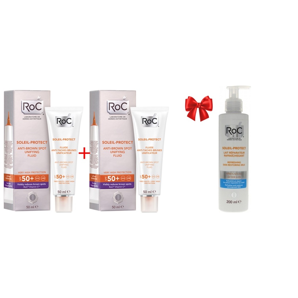 Roc Güneş Kremi Anti Brown spf 50 2 Adet + Aftersun set