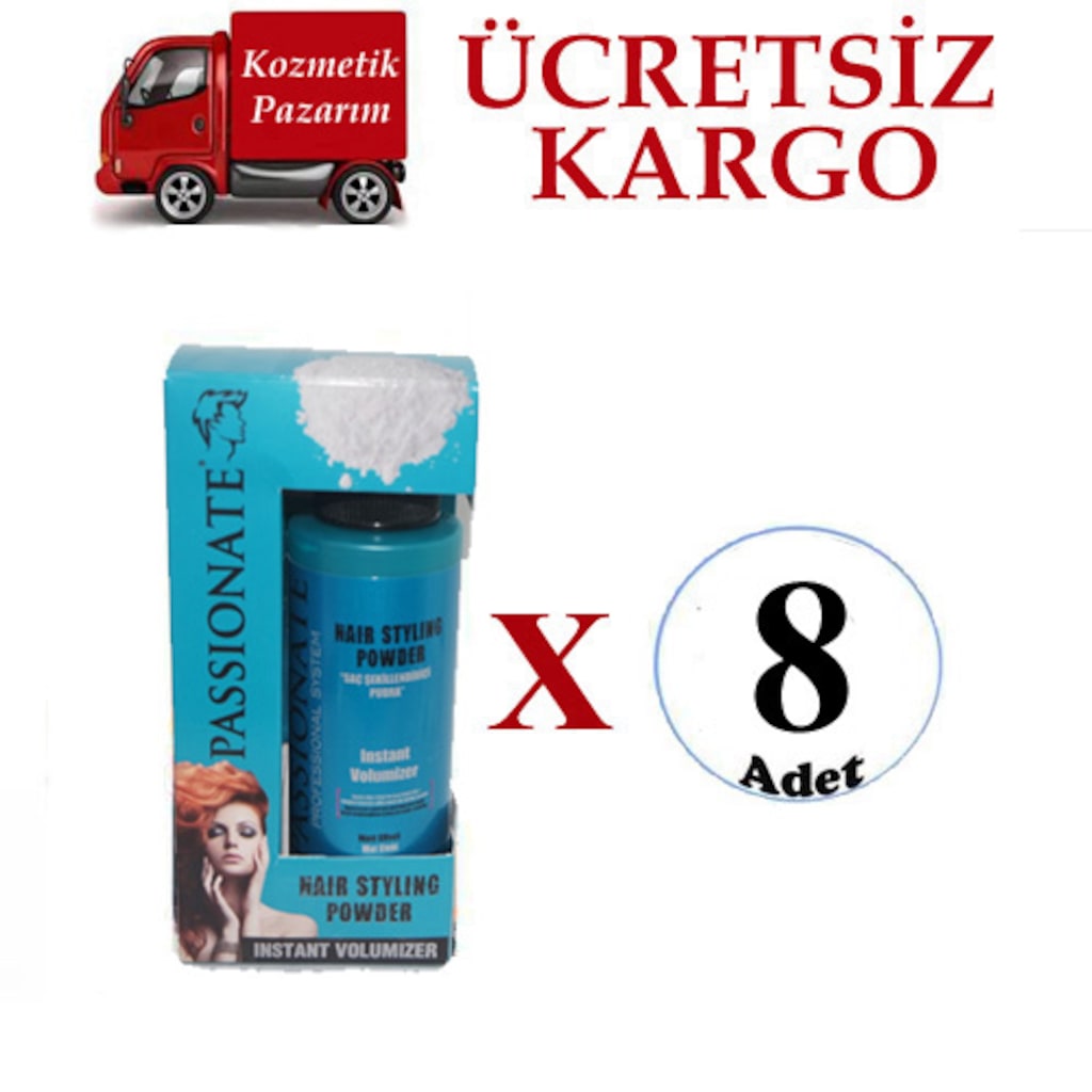 Passionate Şekillendirici Saç Pudrasi 20gr Mavi 8'li