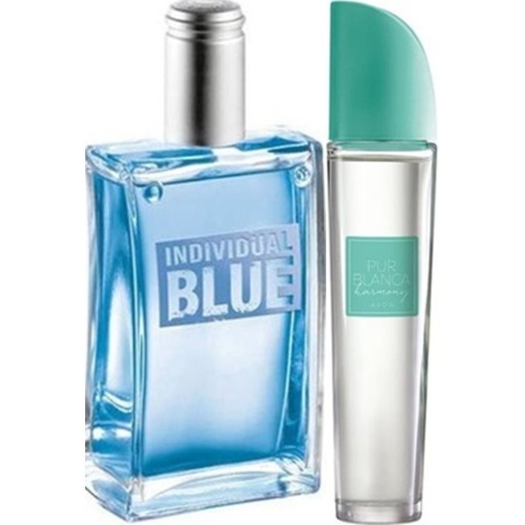 AVON PURBLANCA HARMONY BAYAN EDT+INDIVIDUAL BLUE ERKEK EDT