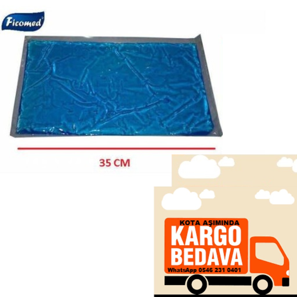 Büyük Boy Sıcak Soğuk Termo Jel Kompres Buz Jel Termojel 27x35cm
