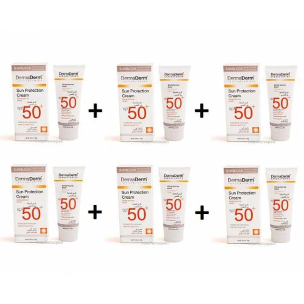 6 Adet Dermaderm 50+ Spf Güneş Koruma Kremi 100 Ml
