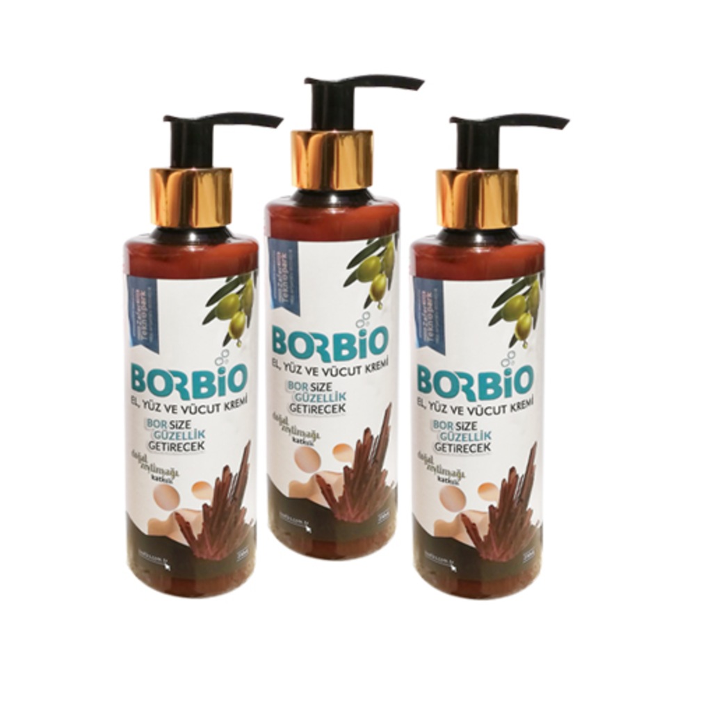 BORBİO EL YÜZ ve VÜCUT KREMİ 200 ML 3 LÜ