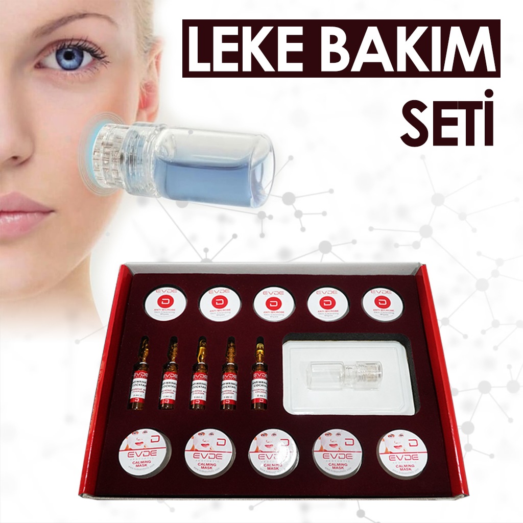 Leke Bakım Seti Evde Aesthetic Dermaroller ve Dermapen Uyumlu