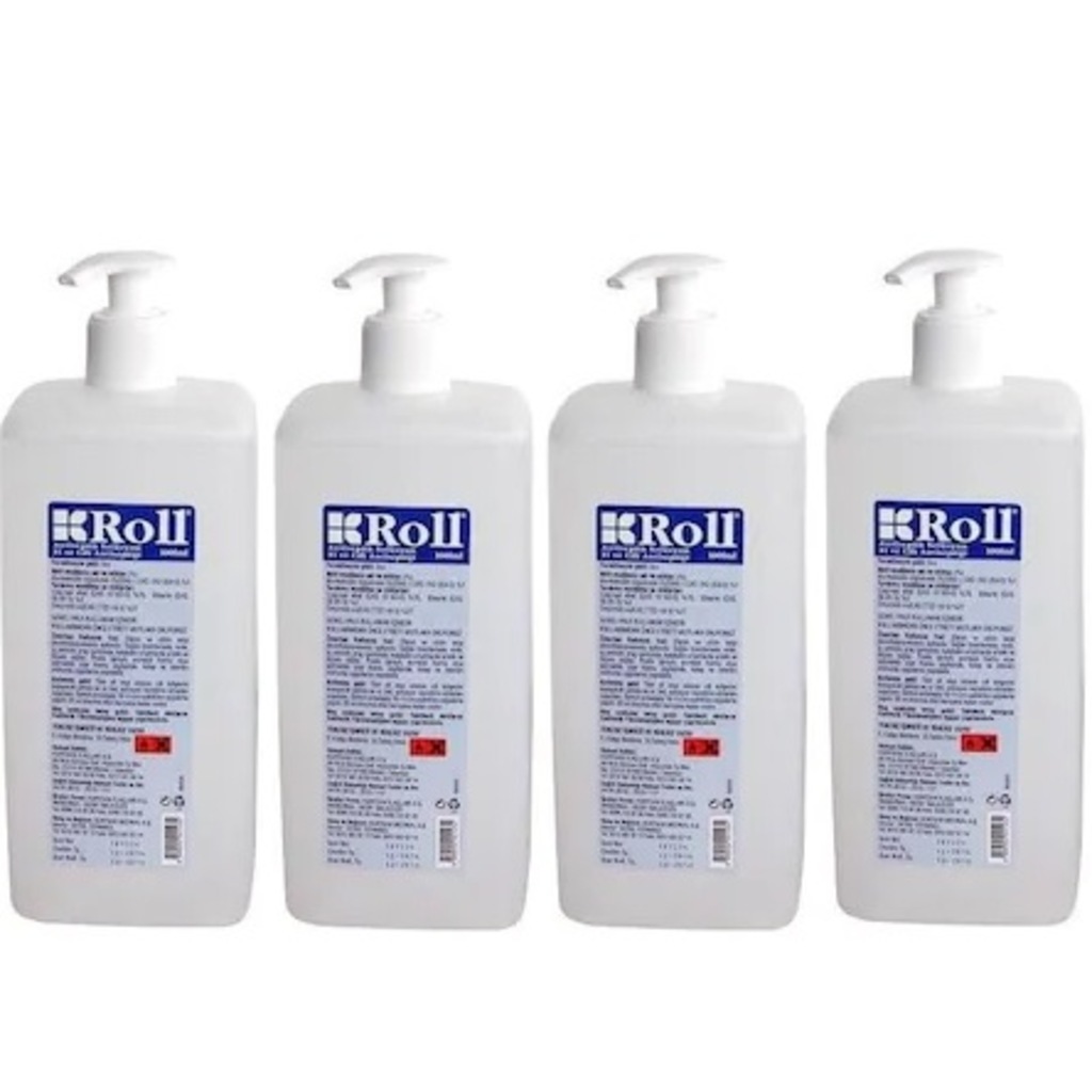 Roll El ve Cilt Dezenfektanı Antiseptik Solüsyon 1000 ml 4 Adet