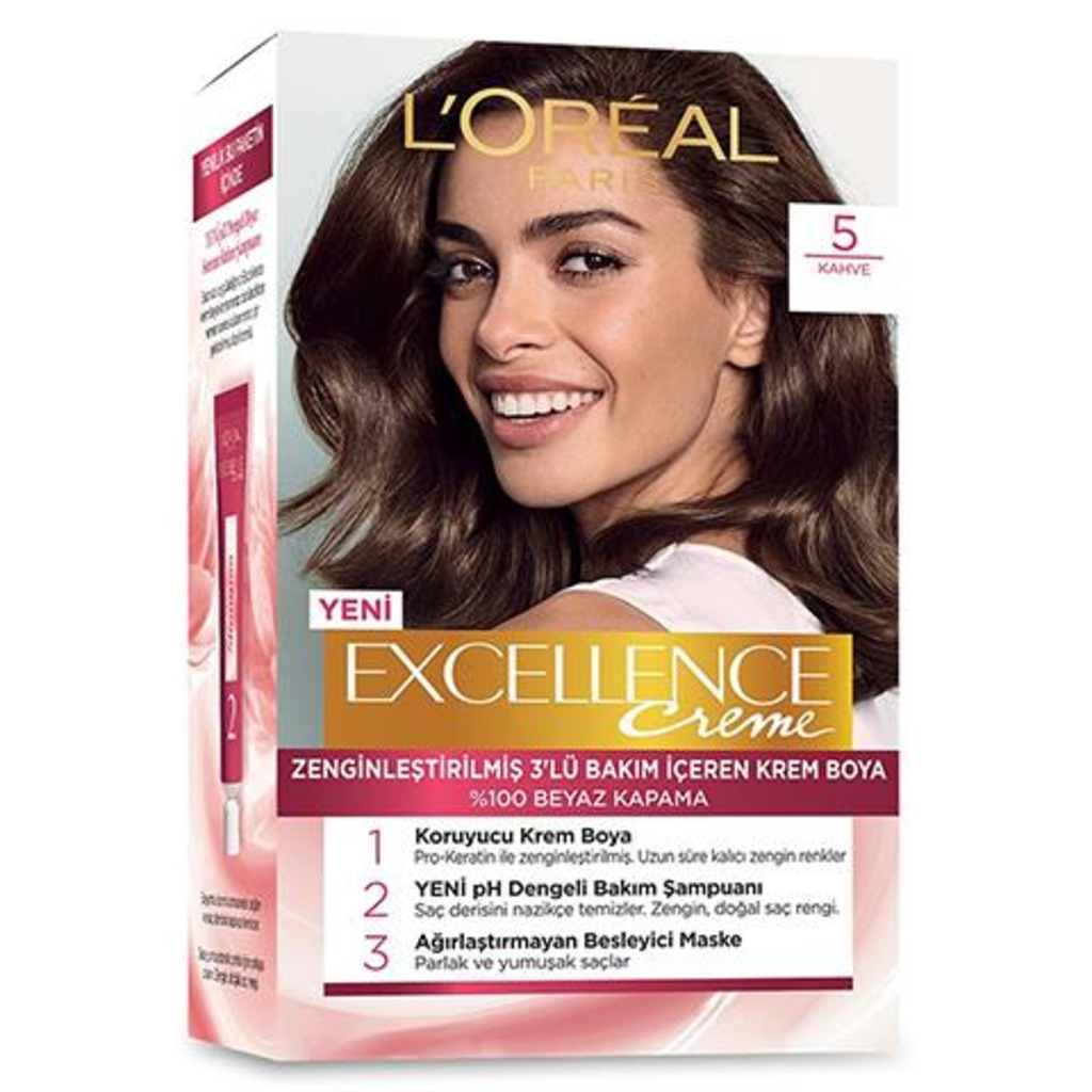 Loreal Paris Excellence Creme Saç Boyası 5 Kahve Fiyatları ve Özellikleri