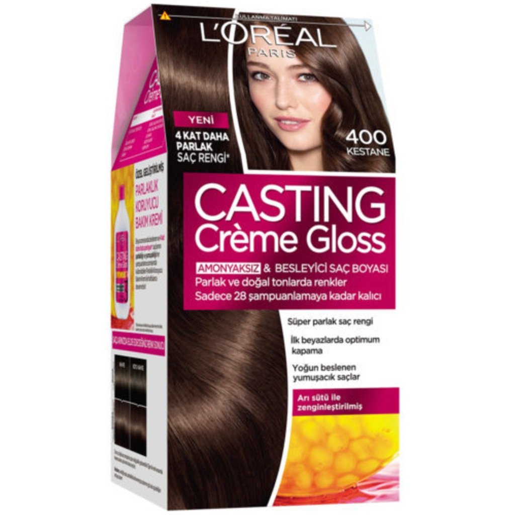 Loreal Casting Creme Gloss Saç Boayası 400 Kestane Şekeri