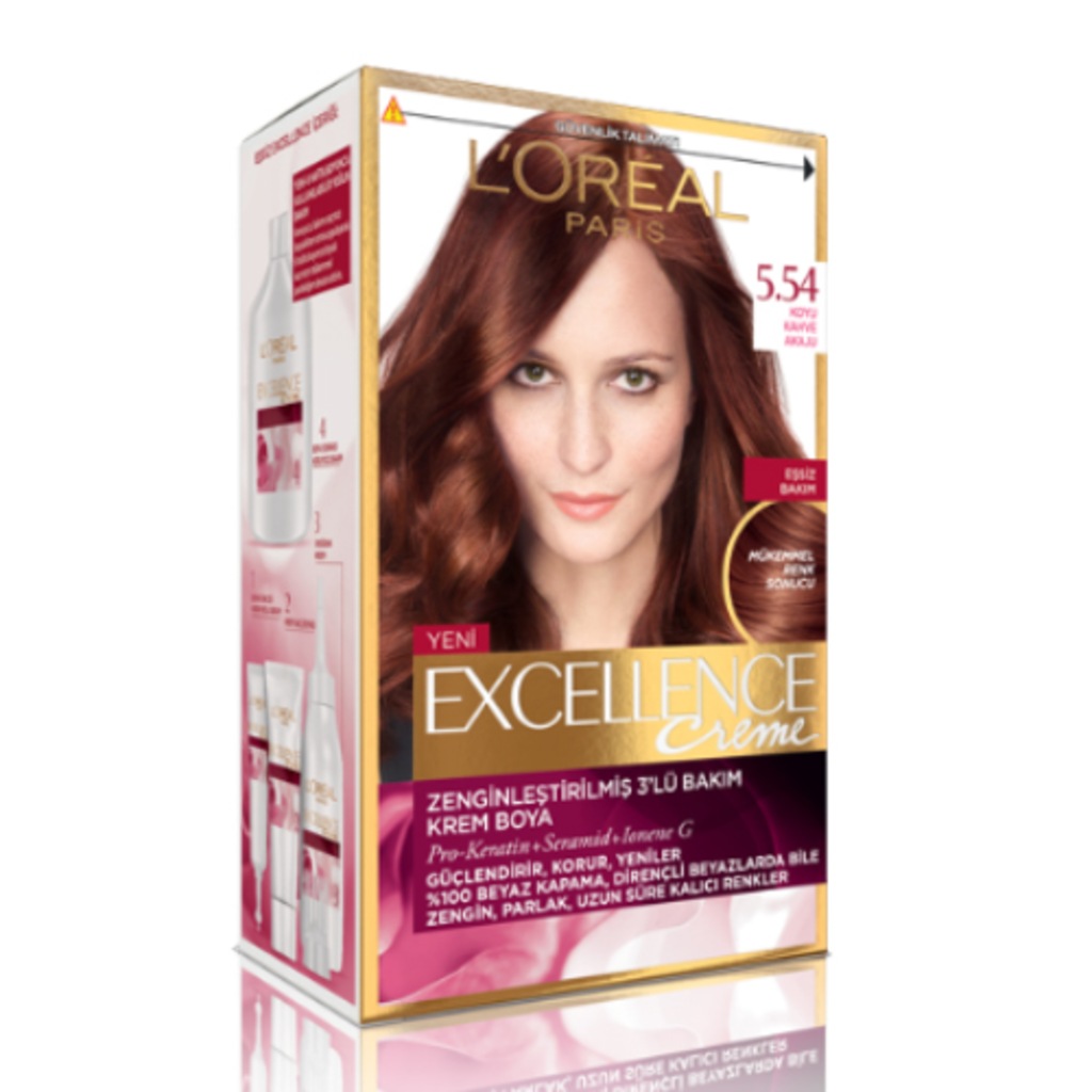 Loreal Excellence Creme 5.54 KOYU KAHVE AKAJU Fiyatları ve Özellikleri
