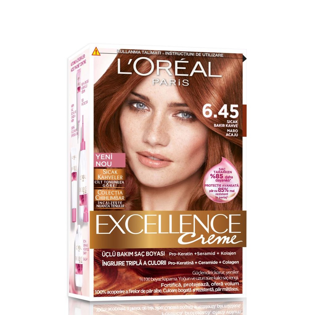 Loreal Excellence Saç Boyası 6.45 Sıcak Bakır Kahve Fiyatları ve
