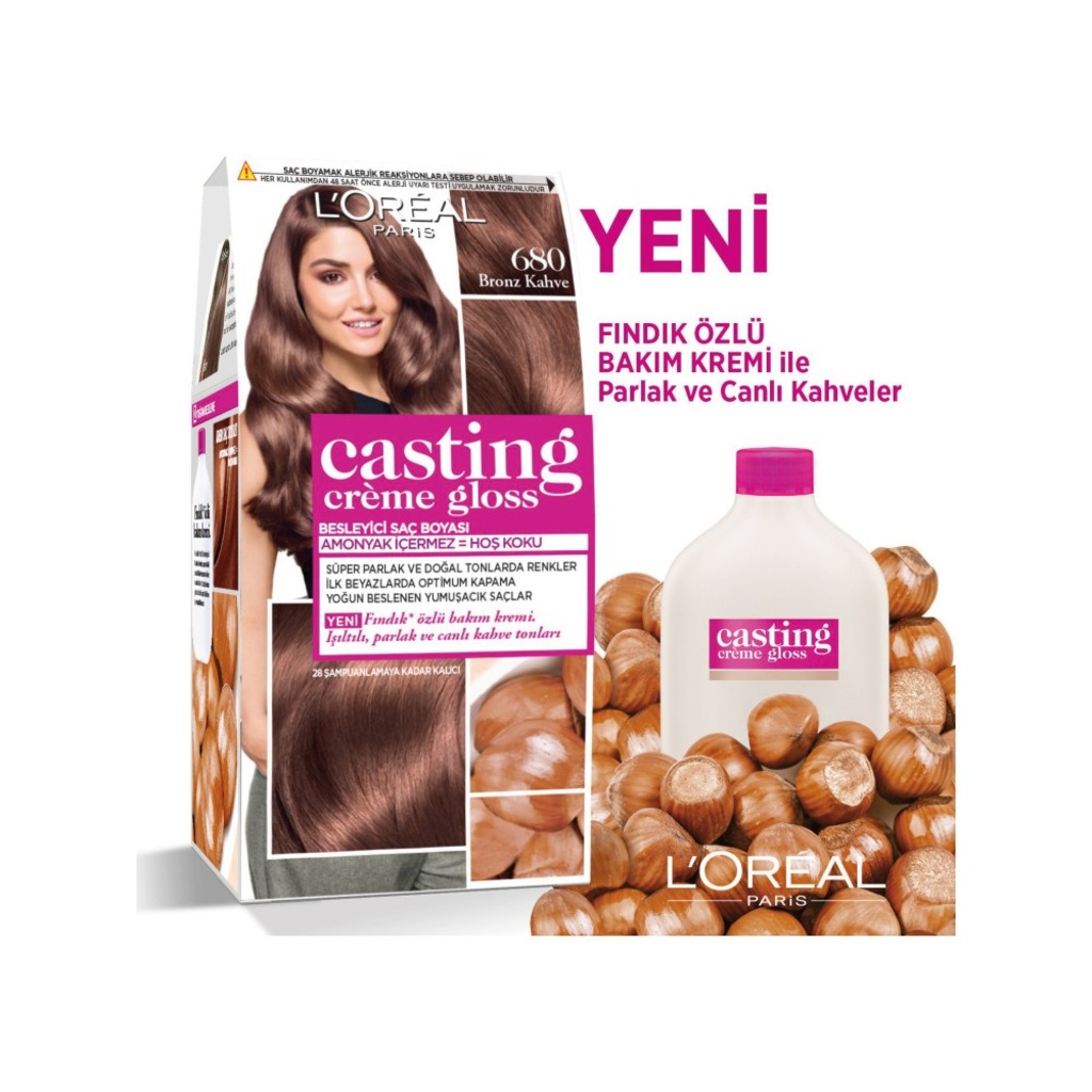 Loreal Paris Casting Creme Gloss Saç Boyası 680 Bronz Kahve Fiyatları