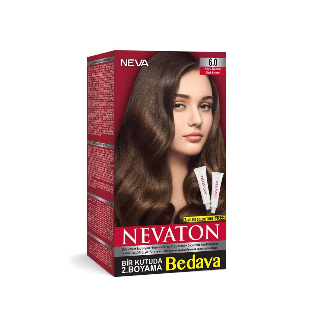 Nevaton İkili Set Saç Boyası 6.0 Koyu Kumral