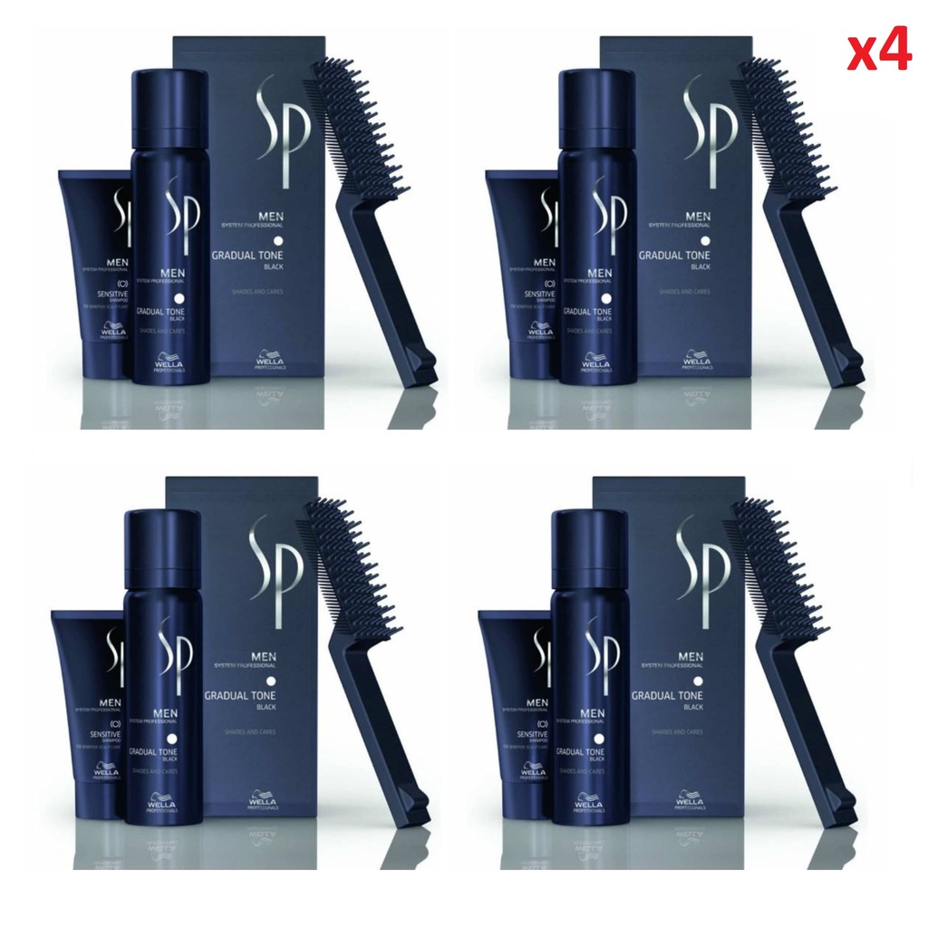 Wella Sp Men Pigment Mousse Gradual Tone Black 60ml Siyah X 4adet Fiyatlari Ve Ozellikleri