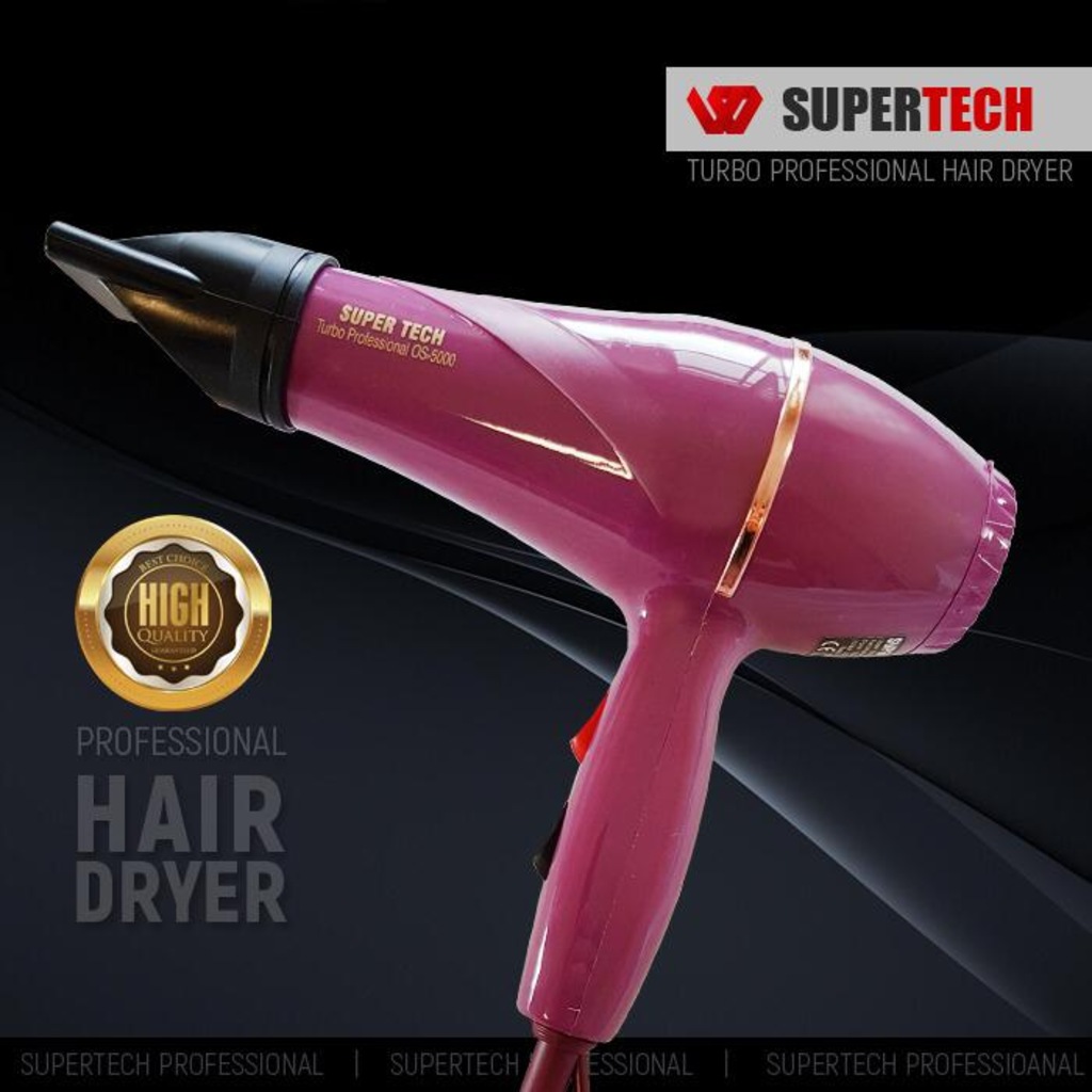 SUPERTECH OS-5000 PROFESYONEL FÖN VE SAÇ KURUTMA MAKİNESİ MOR