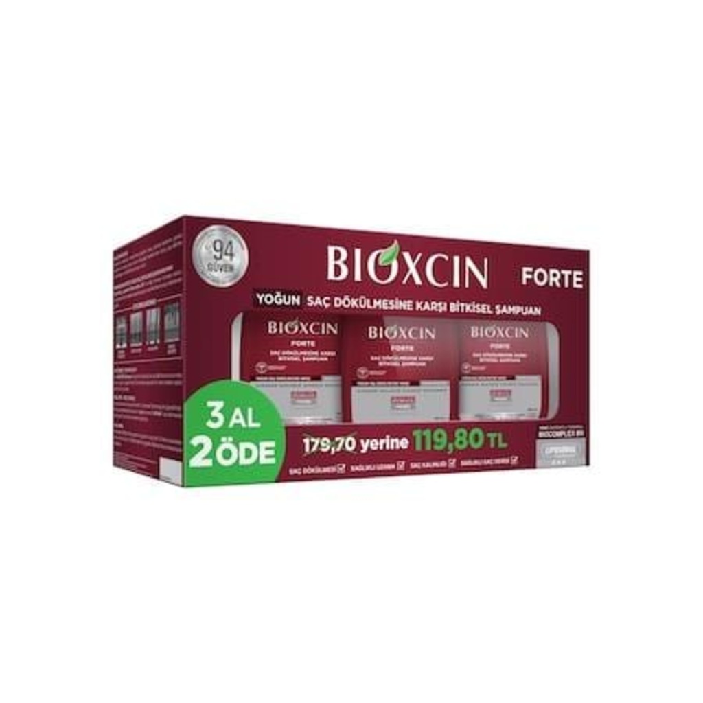 Bioxcin Forte 3 Al 2 Öde Şampuan 3 Adet Serum Hediyeli