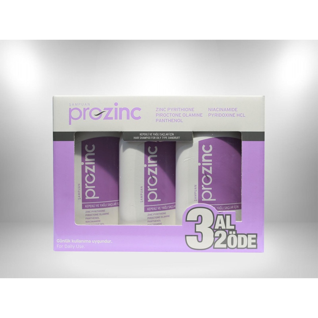 Prozinc Normal ve Yağlı Saçlar 300 ml 3 Al 2 Öde Şampuan MOR-YENİ