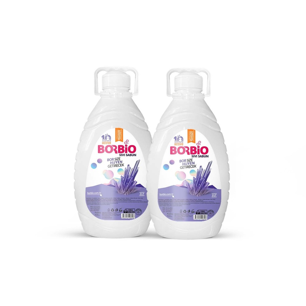 BORBİO SIVI SABUN 2LT 2 Lİ SET