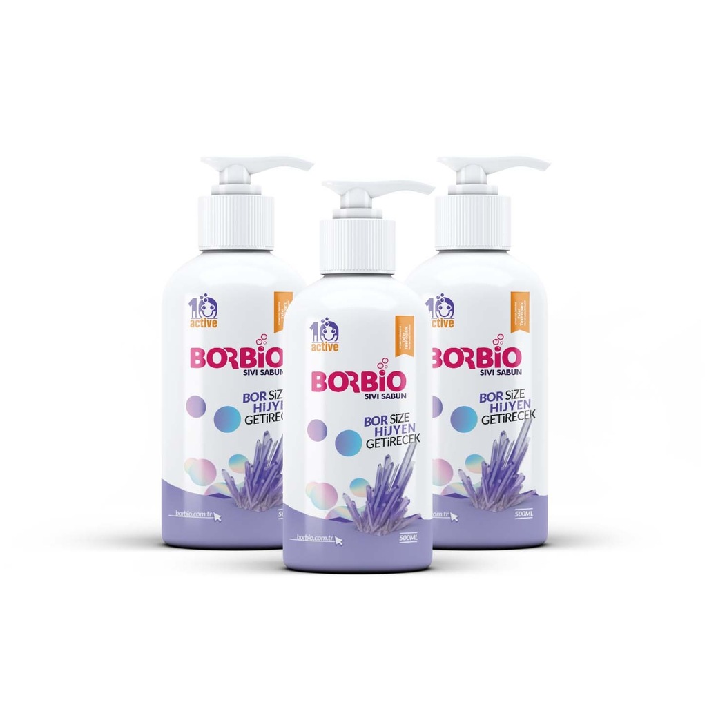 BORBİO SIVI SABUN 500 ML 3 LÜ