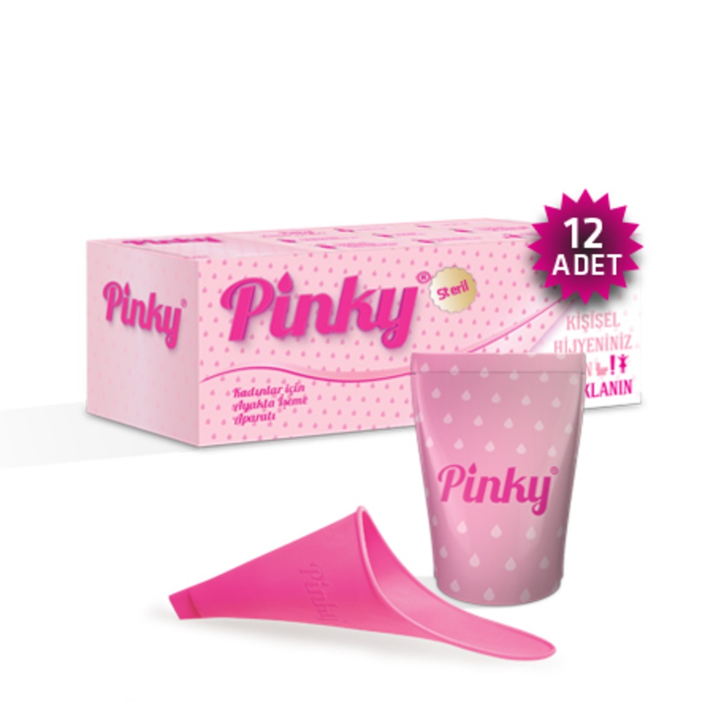 Pinky One Kadınlar İçin Ayakta İşeme Aparatı (Steril) 12 Adet