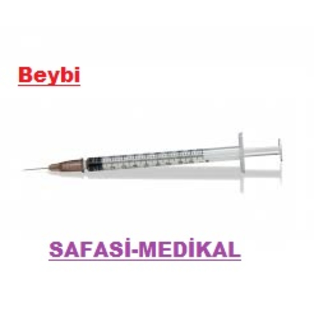 STERİL ENJEKTÖR 1 CC CONTALI - İNSÜLİN - KAHVERENGİ UÇ - (25)ADET