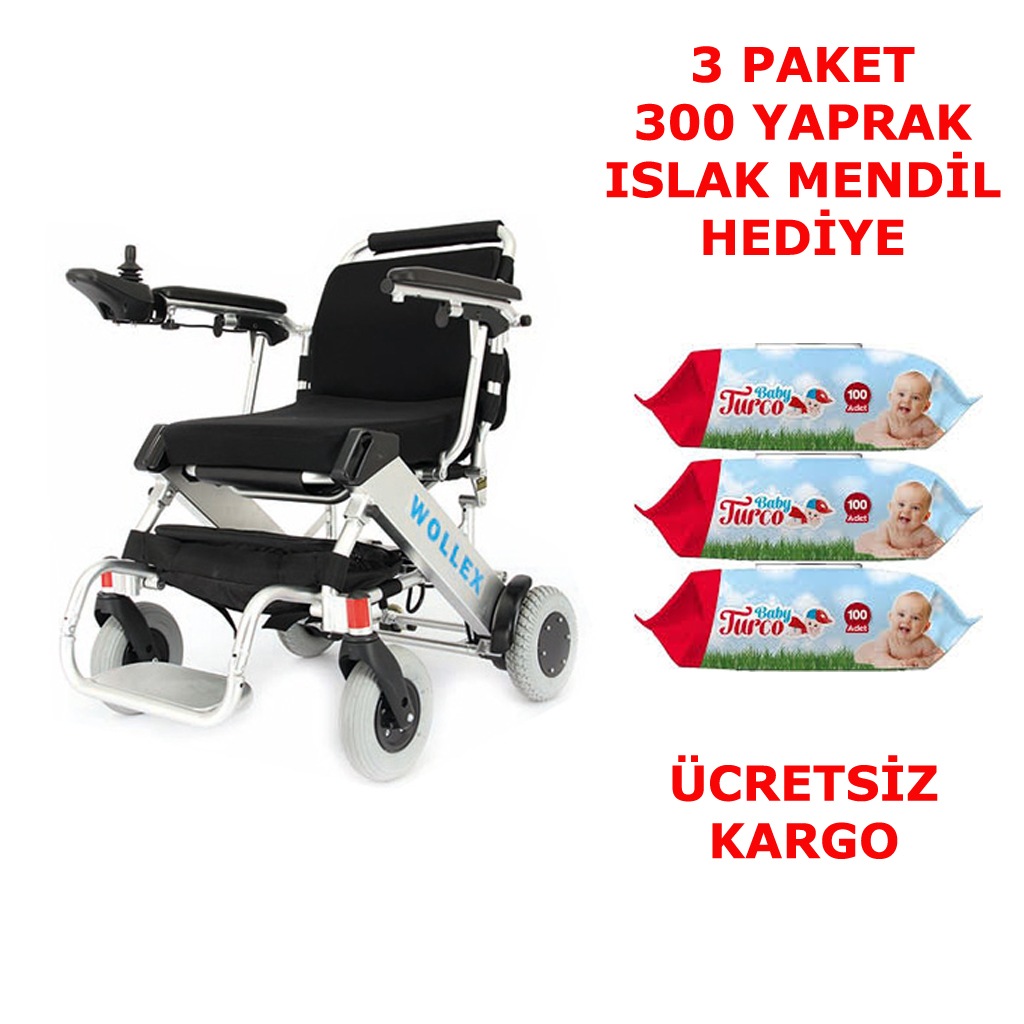 Wollex W807 (Lityum Batarya) Akülü Tekerlekli Sandalye