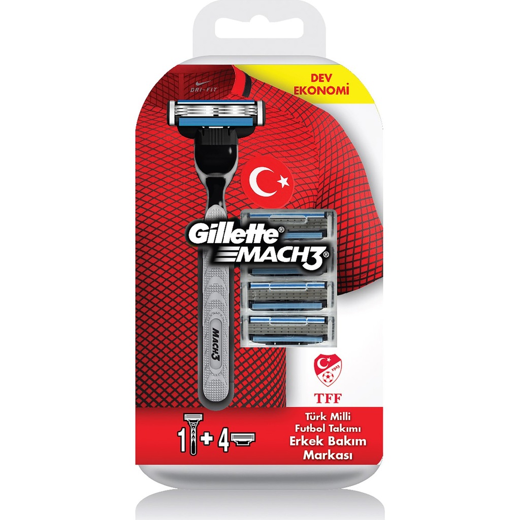 Gillette Tıraş Makinesi Mach-3 + 5 Başlık