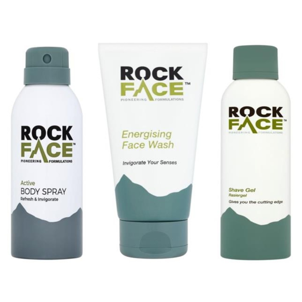 Rock Face Erkek Banyo Bakım Seti ( Deodorant - Yüz Yıkama Jeli -