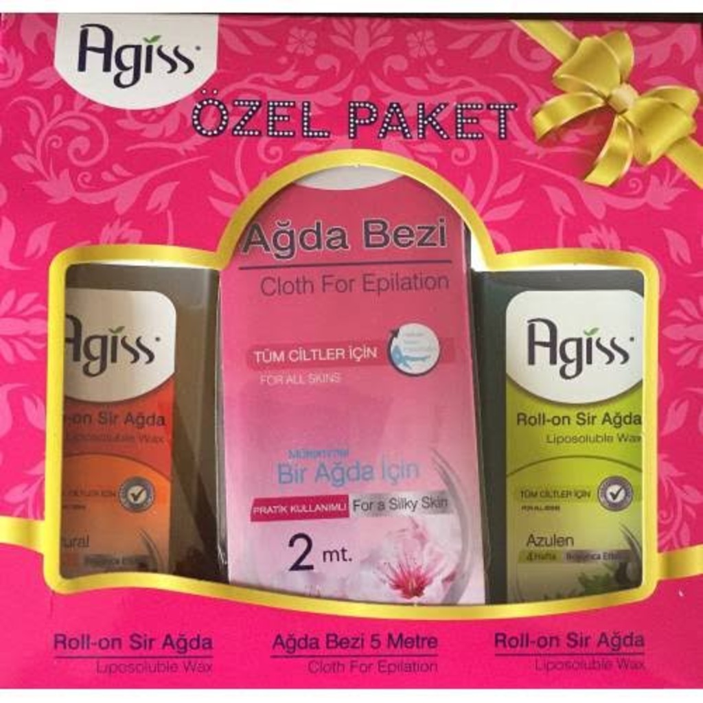 Agiss Sir Ağda Seti 2 Roll-On + 5 Mt Bez