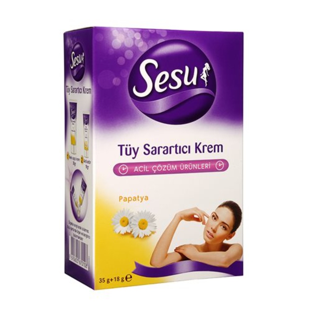 Sesu Tüy Sarartıcı Krem 35gr Açıcı+18 gr aktivatör