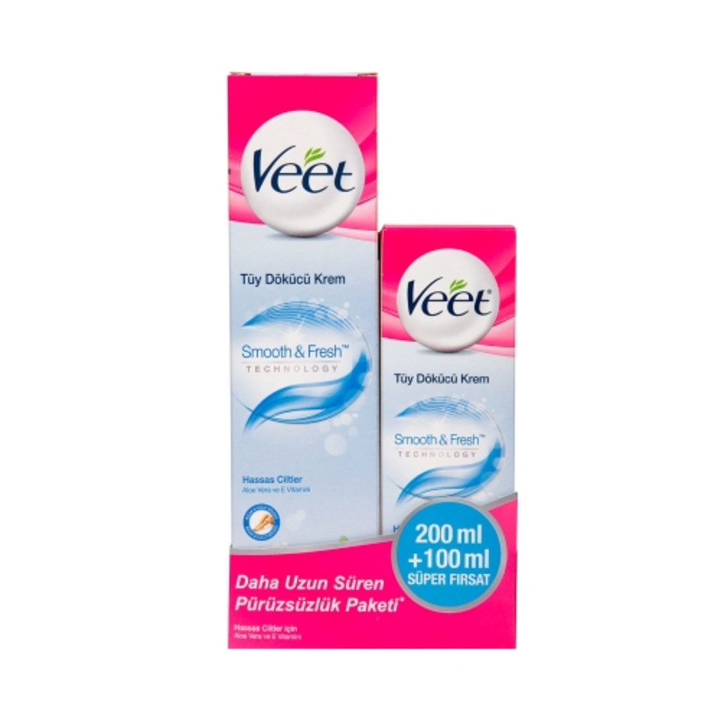 Veet Tüy Dökücü Krem 200 ml +100 ml Hassas Ciltler İçin