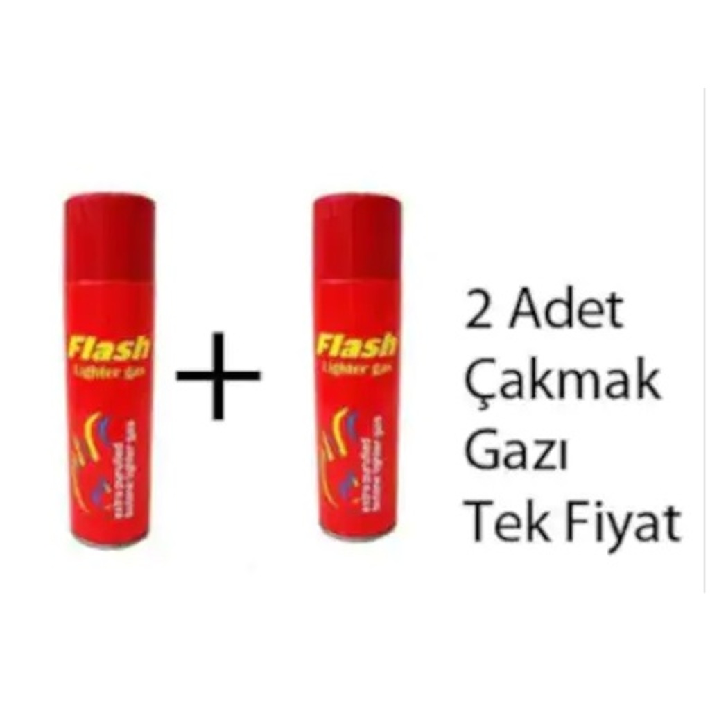 2 ADET FLASH ÇAKMAK GAZI 270 ML