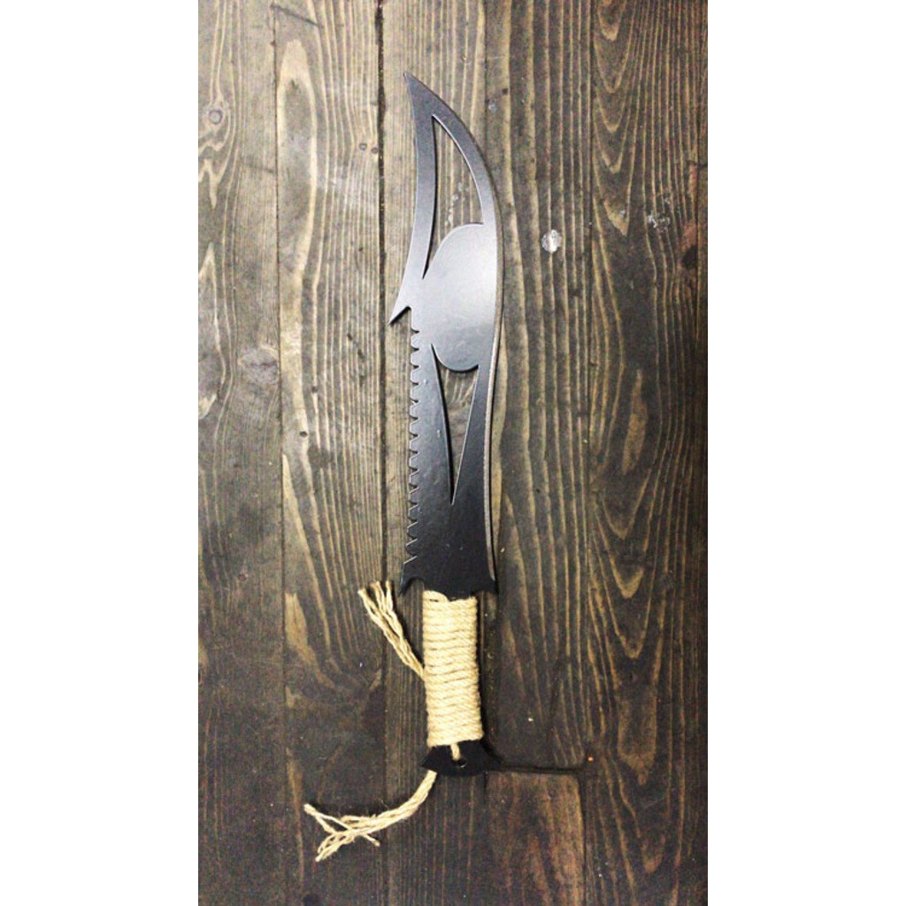 Dekoratif Çelik Kılıç - Parlak Siyah 55 cm - 002