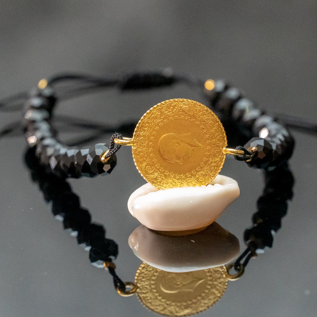 İdeal Sarraf 22 Ayar Çeyrek Altın Kristal Zirkon Taşlı