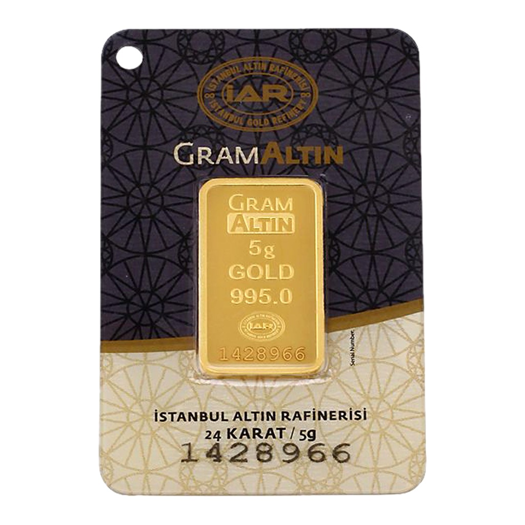 5 Gram Külçe Altın 24 Ayar