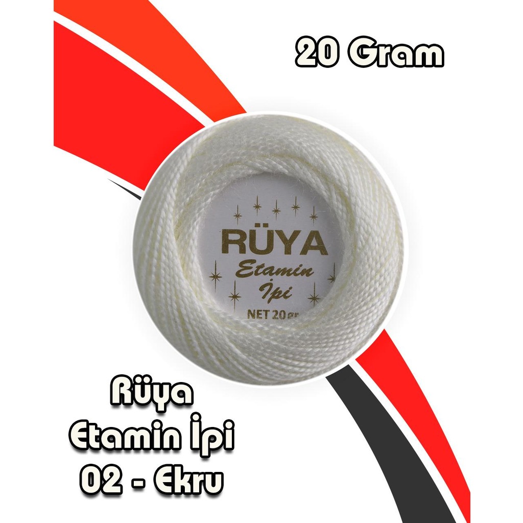 Etamin İpi Rüya 02 Ekru - 20 Gram