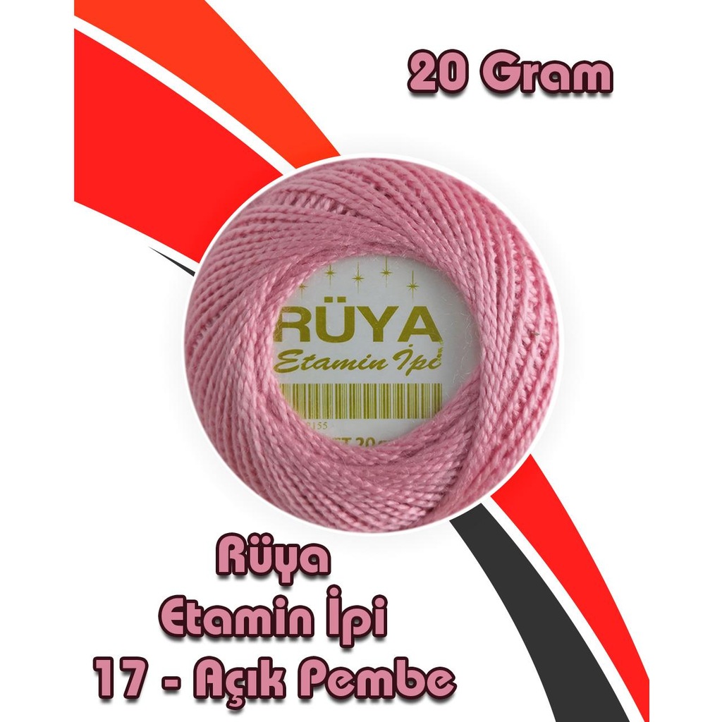 Etamin İpi Rüya 17 Açık Pembe 20 Gram