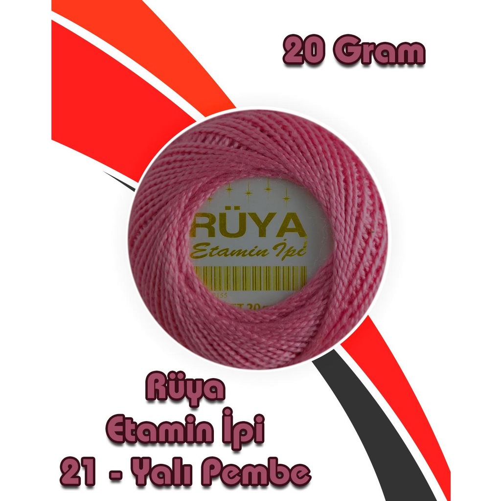 Etamin İpi Rüya 21 Yalı Pembe 20 Gram