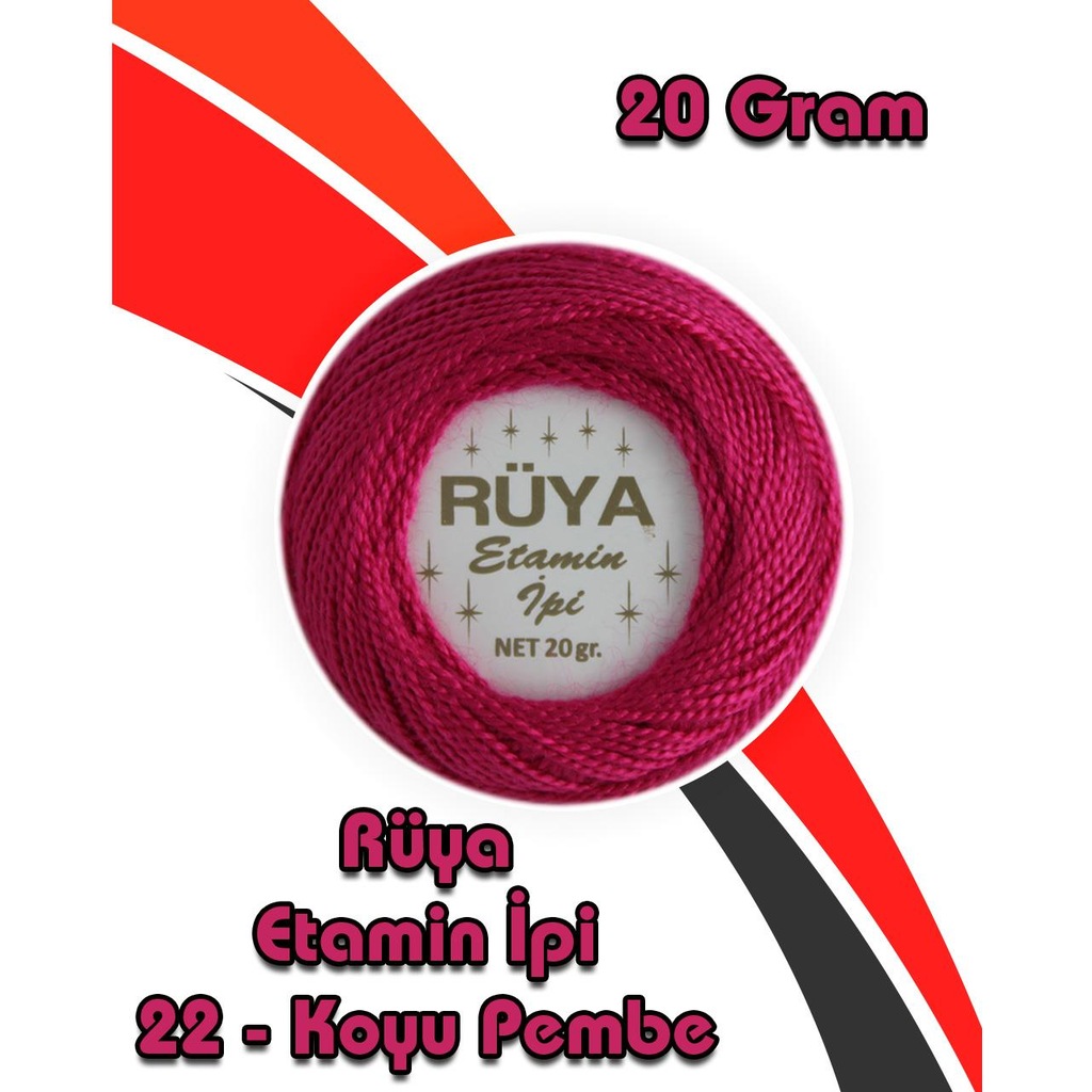 Etamin İpi Rüya 22 Koyu Pembe - 20 Gram