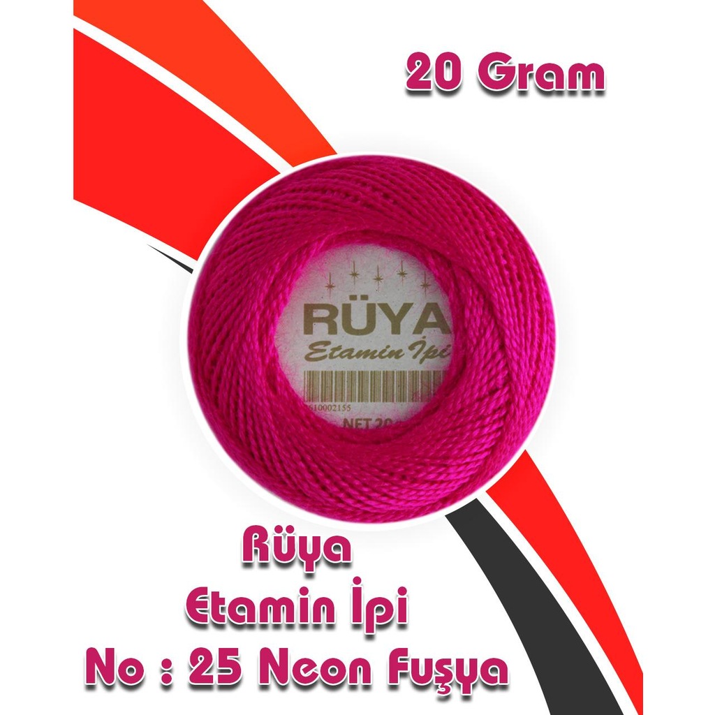 Etamin İpi Rüya 25 Neon Fuşya 20 Gram