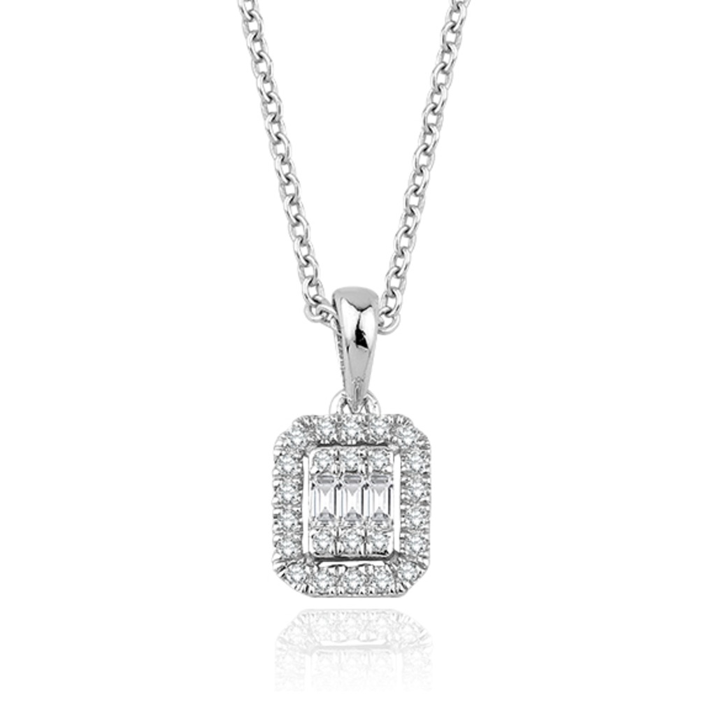 Emel Pırlanta 0.15 ct. Pırlanta Baget Kolye