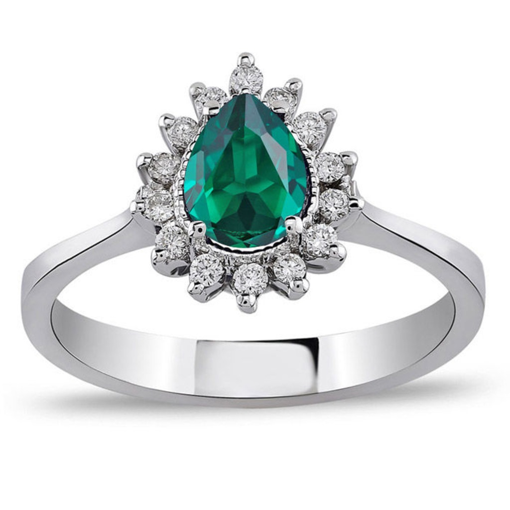 0.85 ct. Pırlanta Zümrüt Yüzük