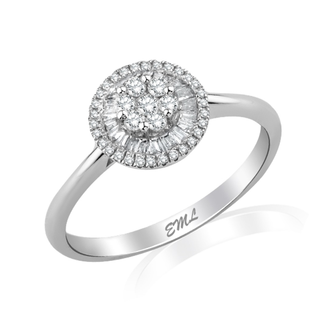 Emel Pırlanta 0.40 ct. 18 Ayar Baget Pırlanta Yüzük