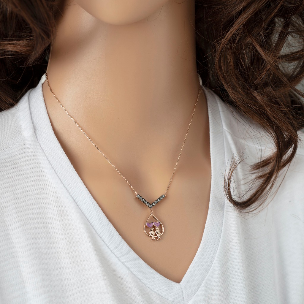 0.21 ct Pırlanta Taşlı Kolye