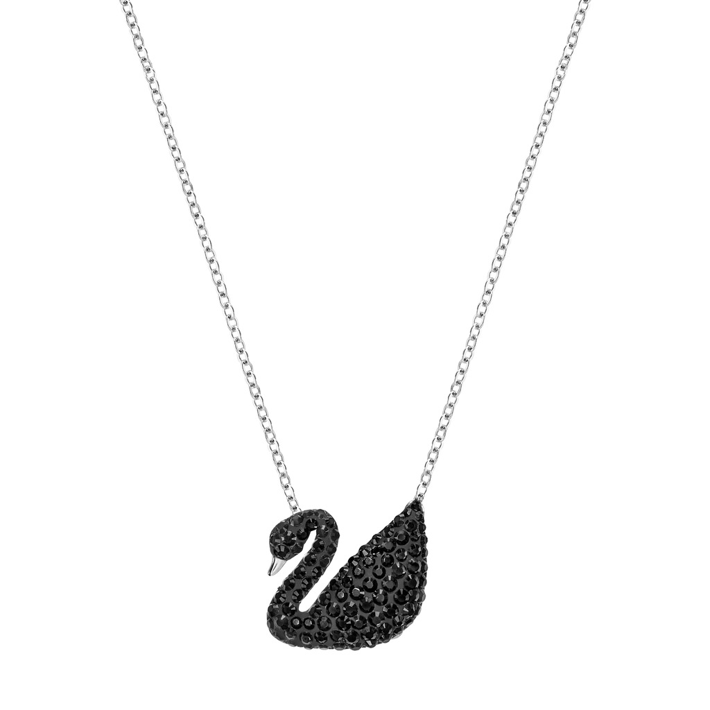 Swarovski Kolye İconic Swan:Pendant Jet Hem/Rhs 5347329