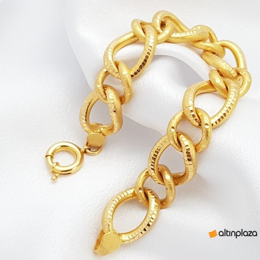 Kalın 22 Ayar Uzay Yolu Altın Bileklik KN01867 Fiyatları